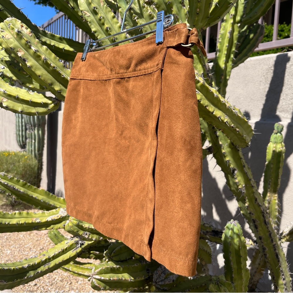 Hollister suede mini skirt